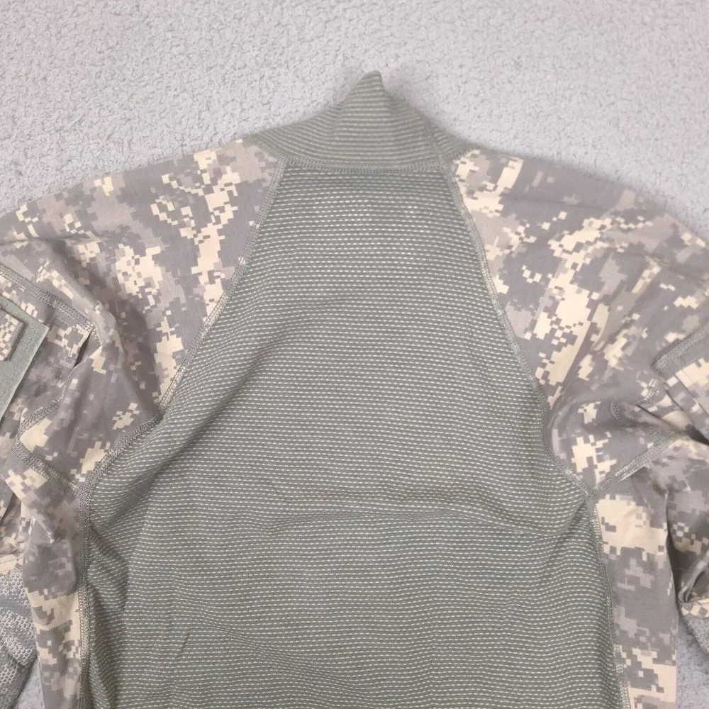 Massif Army Combat Shirt Mens Small Long‎ Sleeve Mock Neck Digital Camo US Army
